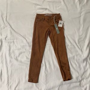 Tractr Cognac Suede Pants